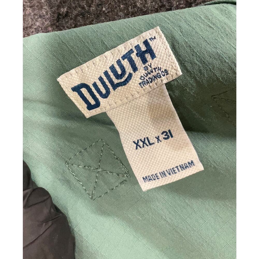 Duluth Trading Co Women’s XXL Green Utility Bib Overalls Cargo Stretch Workwear - Picture 7 of 7